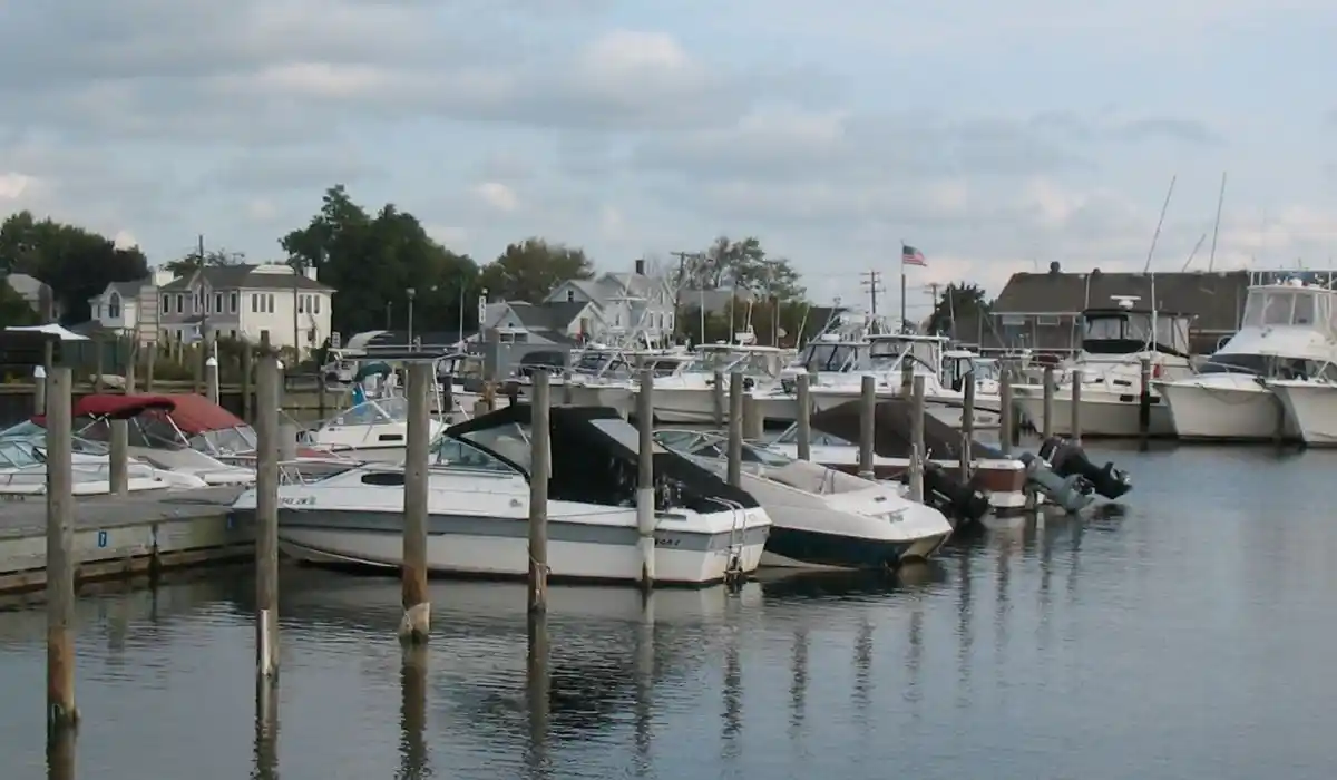 Bay Shore, NY marina on Great South Bay, within our Islip-based water damage restoration service area